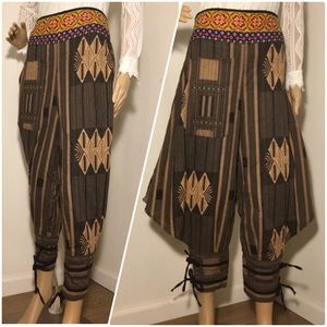 Woman Aladin Harem Hmong Tribal Trousers pants.